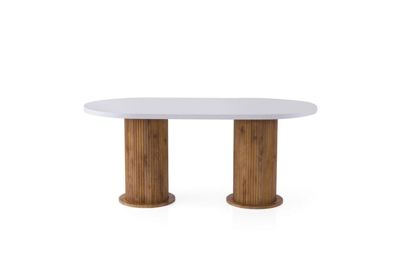 Babilas Spisebord 180 cm Oval, Hvit