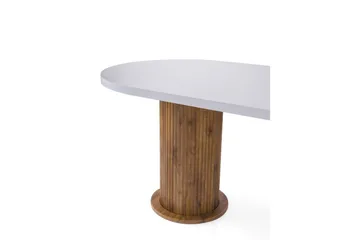 Babilas Spisebord 180 cm Oval - Hvit - Møbler - Bord - Spisebord & kjøkkenbord
