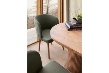 Babilas Spisebord 180 cm Oval - Valnøtt - Møbler - Bord - Spisebord & kjøkkenbord