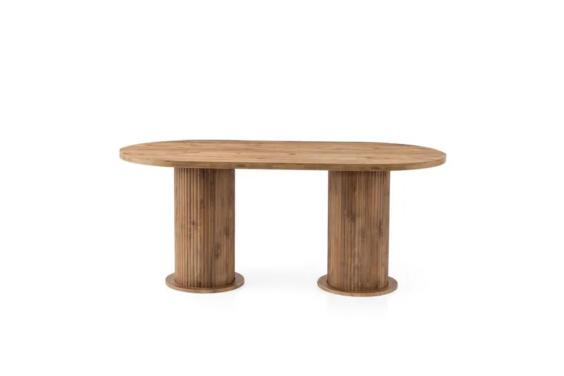 Babilas Spisebord 180 cm Oval - Valnøtt - Møbler - Bord - Spisebord & kjøkkenbord