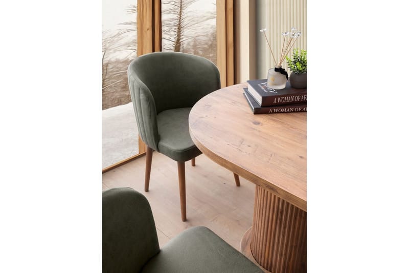 Babilas Spisebord 180 cm Oval - Valnøtt - Møbler - Bord - Spisebord & kjøkkenbord