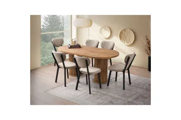 Babilas Spisebord 180 cm Oval - Valnøtt - Møbler - Bord - Spisebord & kjøkkenbord