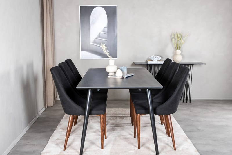Balisa spisebord 180 cm med 6 Campomar-spisestoler - Møbler - Bord - Spisegrupper