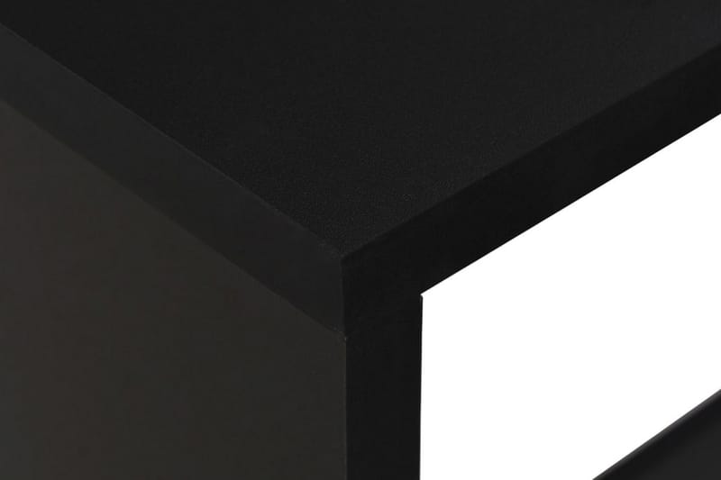 Barbord med 2 bordplater svart 130x40x120 cm - Barbord & ståbord