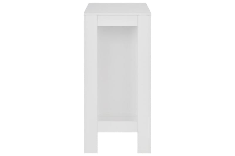 Barbord med hylle hvit 110x50x103 cm - Hvit - Barbord & ståbord