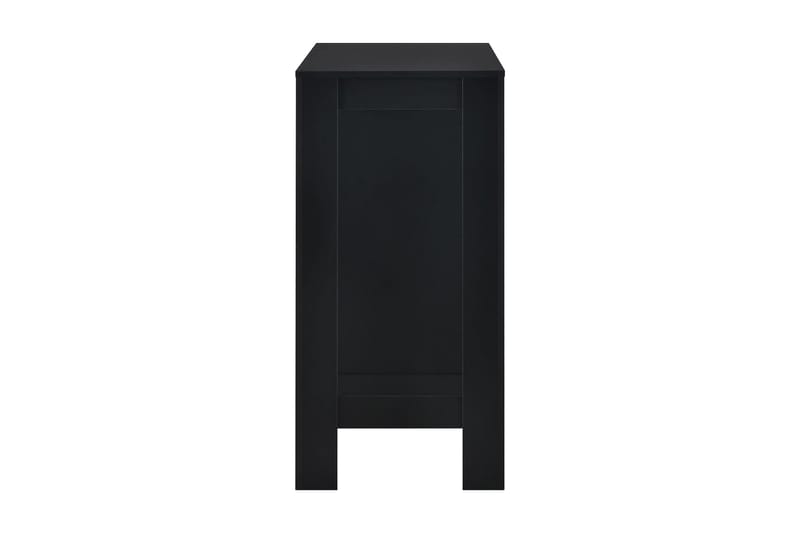 Barbord med hylle svart 110x50x103 cm - Barbord & ståbord