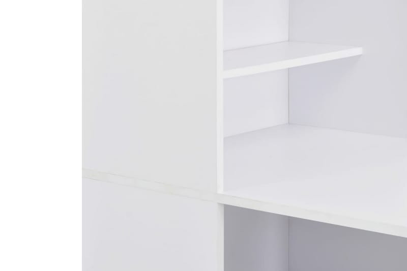 Barbord med skap hvit 115x59x200 cm - Barbord & ståbord