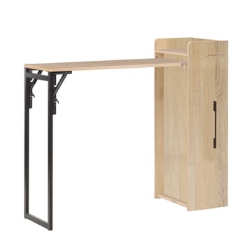 Barbord HOME4YOU Hedvig sammenleggbar 122x44,5x108 cm ask/svart - ask/svart - Møbler - Bord - Barbord & ståbord