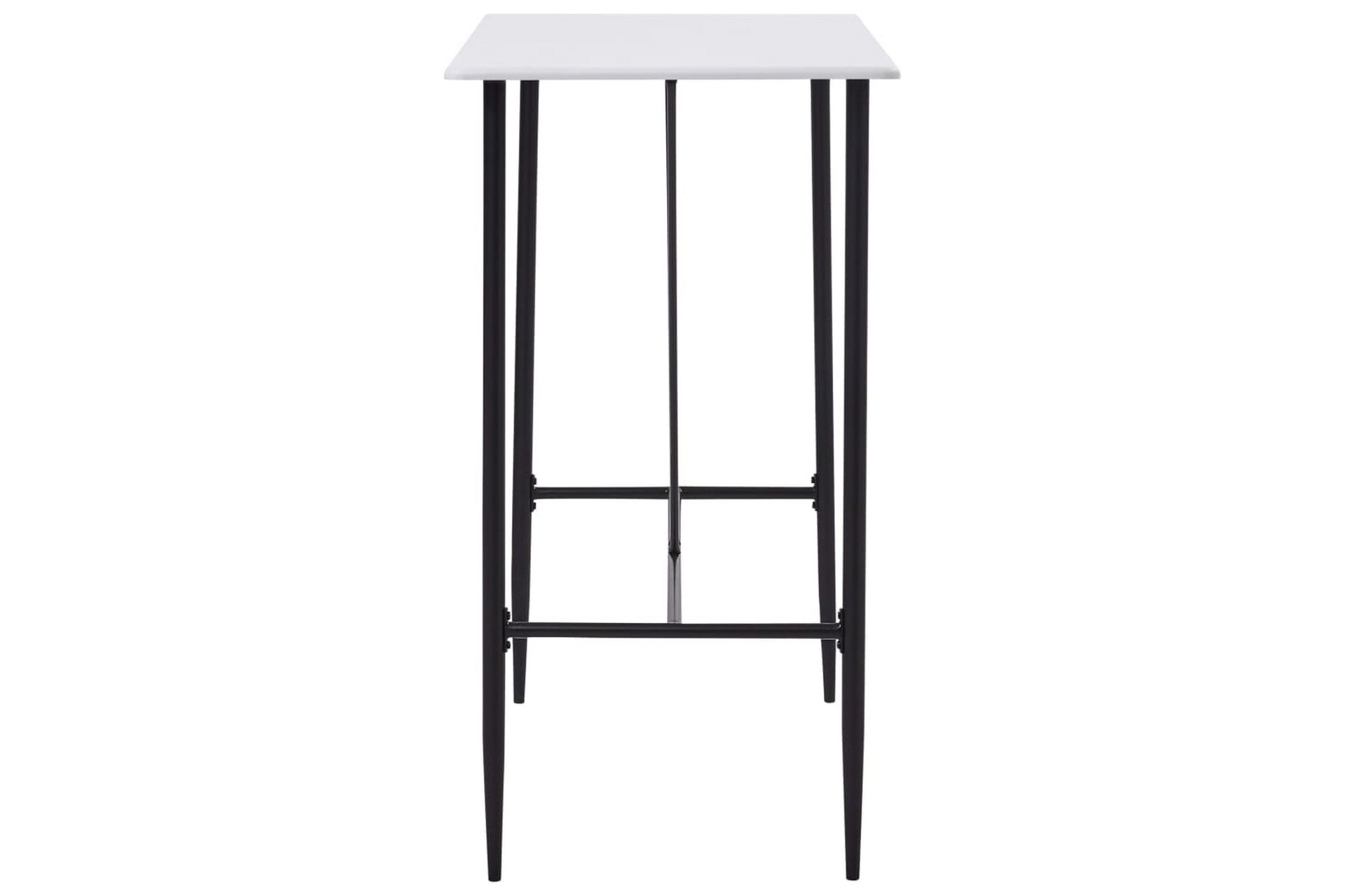 Barbord hvit 120x60x110 cm MDF - Møbler - Bord - Barbord & ståbord