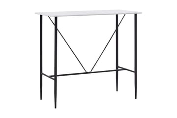 Barbord hvit 120x60x110 cm MDF - Møbler - Bord - Barbord & ståbord