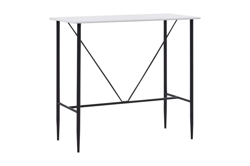 Barbord hvit 120x60x110 cm MDF - Møbler - Bord - Barbord & ståbord