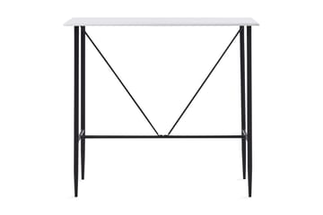 Barbord hvit 120x60x110 cm MDF - Møbler - Bord - Barbord & ståbord