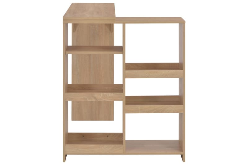Barbord med flyttbar hylle eik 138x40x120 cm - Møbler - Bord - Barbord & ståbord