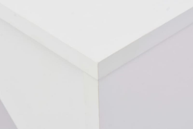 Barbord med flyttbar hylle hvit 138x40x120 cm - Møbler - Bord - Barbord & ståbord