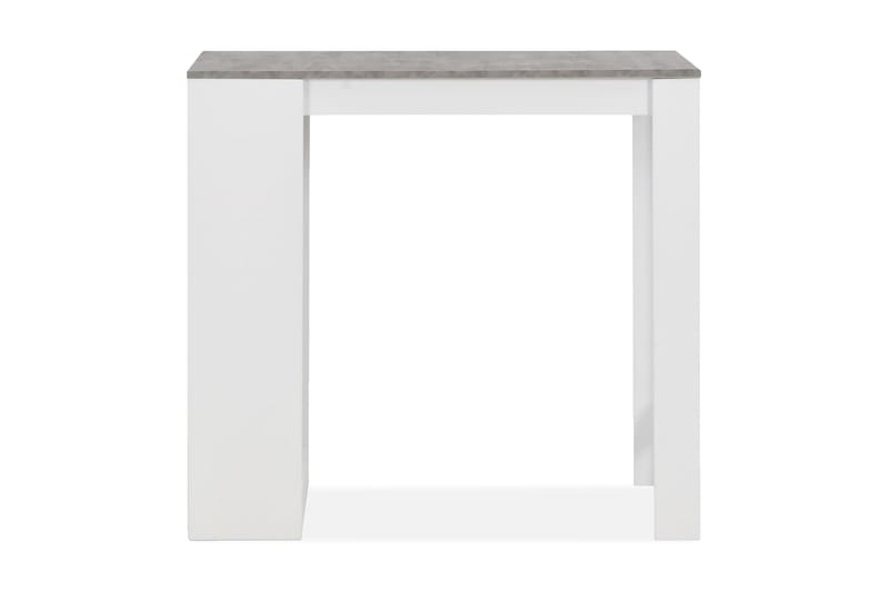 Barbord med hylle hvit 110x50x103 cm - Hvit - Møbler - Bord - Barbord & ståbord