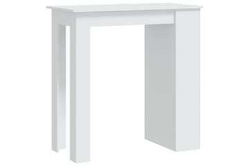 Barbord med oppbevaringsstativ hvit 102x50x103,5 cm sponplat - Hvit - Møbler - Bord - Barbord & ståbord