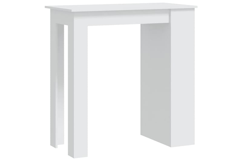 Barbord med oppbevaringsstativ hvit 102x50x103,5 cm sponplat - Hvit - Møbler - Bord - Barbord & ståbord