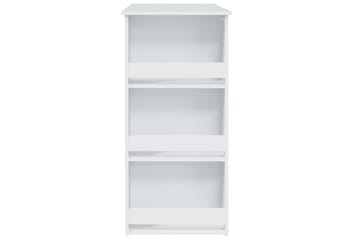 Barbord med oppbevaringsstativ hvit 102x50x103,5 cm sponplat - Hvit - Møbler - Bord - Barbord & ståbord