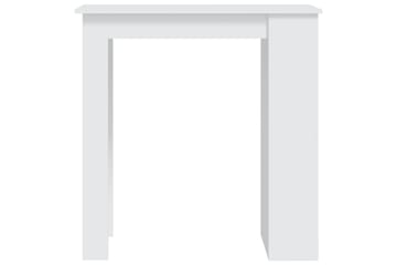 Barbord med oppbevaringsstativ hvit 102x50x103,5 cm sponplat - Hvit - Møbler - Bord - Barbord & ståbord
