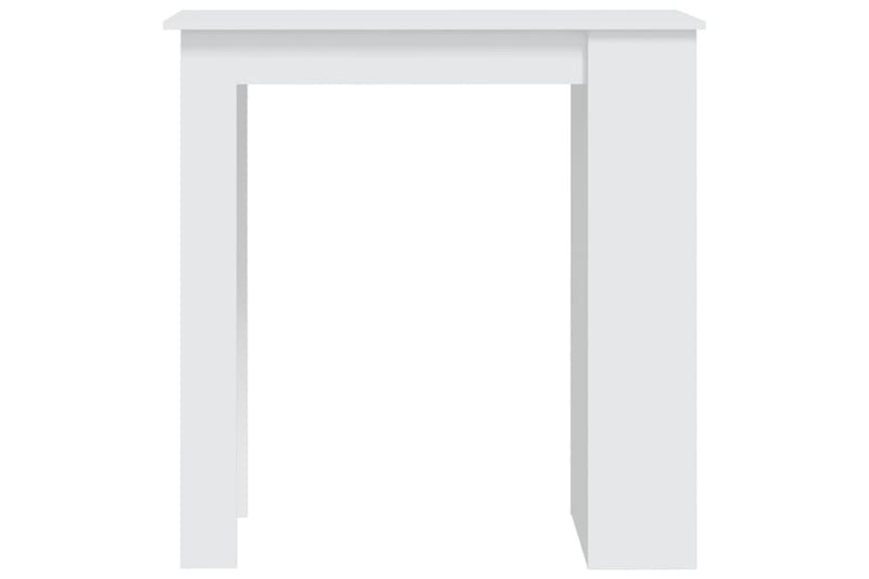 Barbord med oppbevaringsstativ hvit 102x50x103,5 cm sponplat - Hvit - Møbler - Bord - Barbord & ståbord