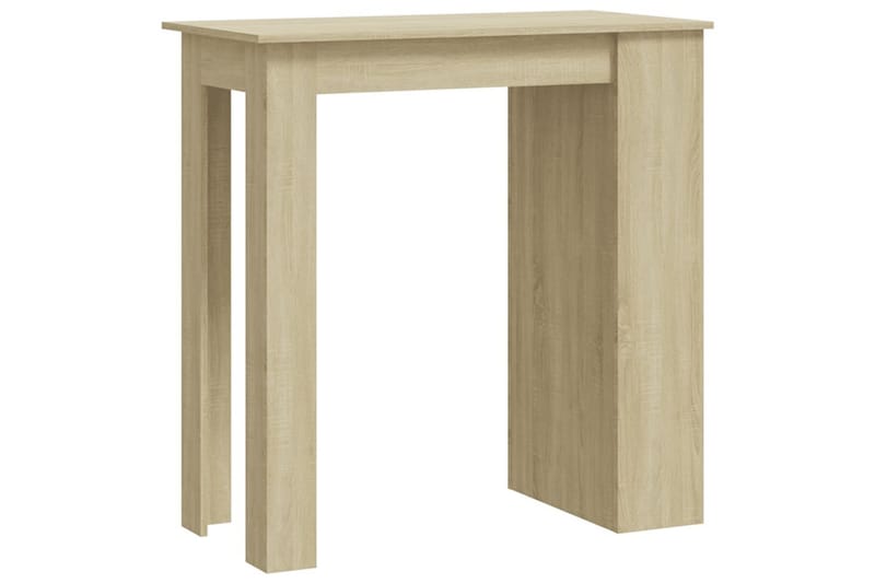 Barbord med oppbevaringsstativ sonoma eik 102x50x103,5 cm sp - Beige - Barbord & ståbord - Barbord med oppbevaring