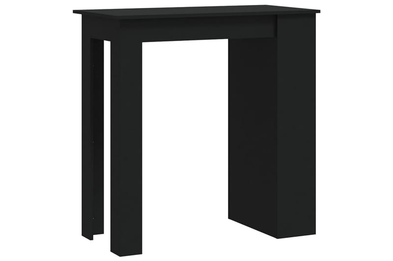 Barbord med oppbevaringsstativ svart 102x50x103,5 cm sponpla - Svart - Møbler - Bord - Barbord & ståbord