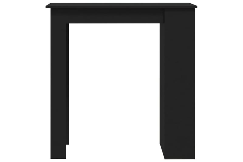 Barbord med oppbevaringsstativ svart 102x50x103,5 cm sponpla - Svart - Møbler - Bord - Barbord & ståbord