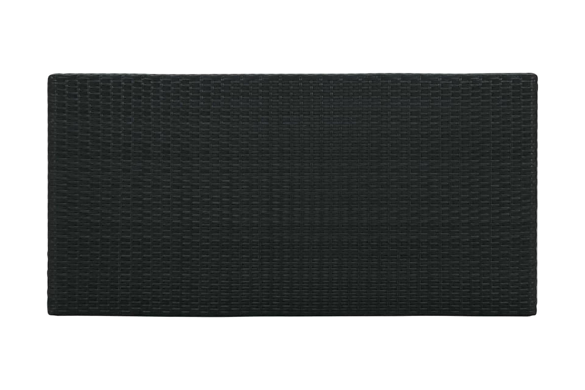 Barbord med oppbevaringsstativ svart 120x60x110 cm - Svart - Møbler - Bord - Barbord & ståbord