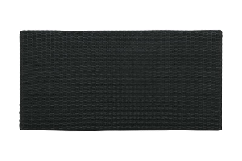 Barbord med oppbevaringsstativ svart 120x60x110 cm - Svart - Møbler - Bord - Barbord & ståbord