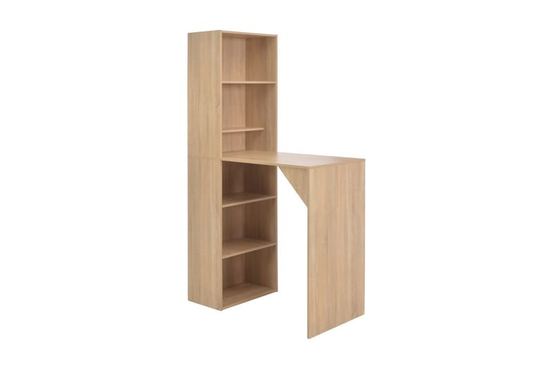 Barbord med skap eik 115x59x200 cm - Brun - Møbler - Bord - Barbord & ståbord