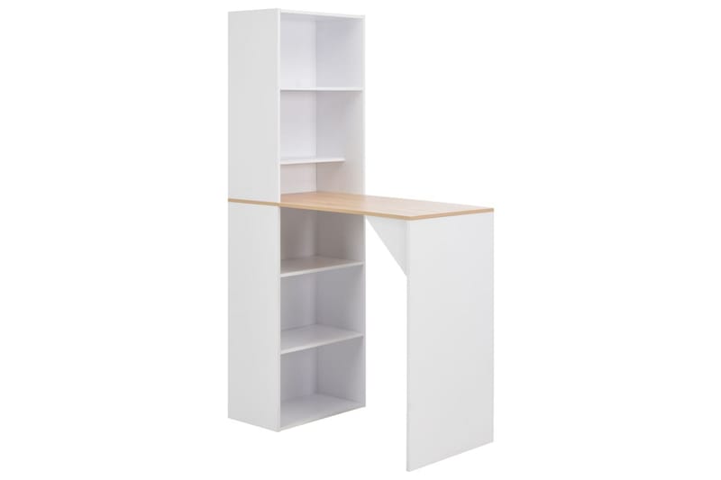 Barbord med skap hvit 115x59x200 cm - Møbler - Bord - Barbord & ståbord