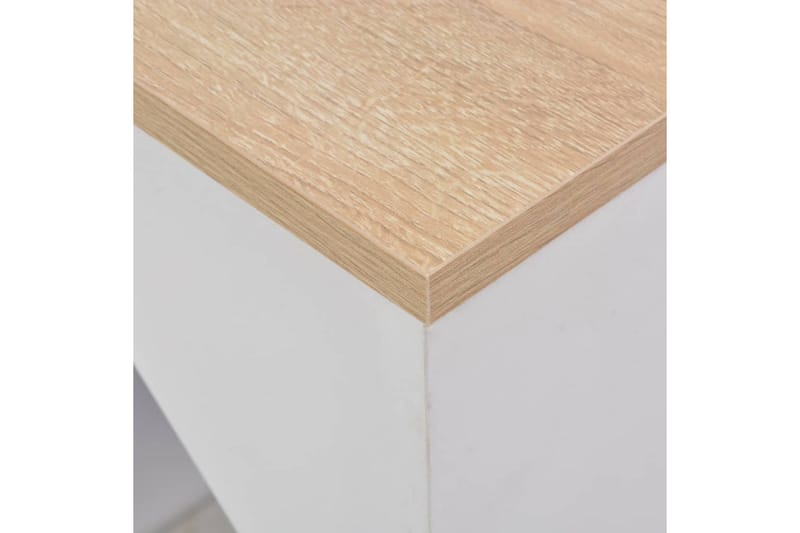 Barbord med skap hvit 115x59x200 cm - Møbler - Bord - Barbord & ståbord