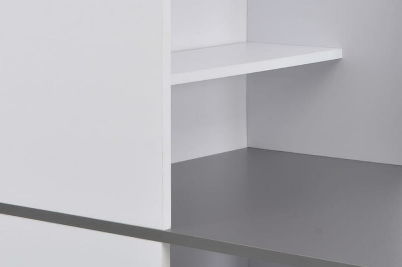 Barbord med skap hvit 115x59x200 cm - Møbler - Bord - Barbord & ståbord