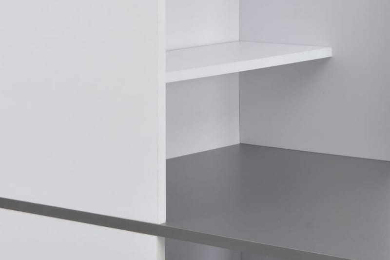 Barbord med skap hvit 115x59x200 cm - Barbord & ståbord