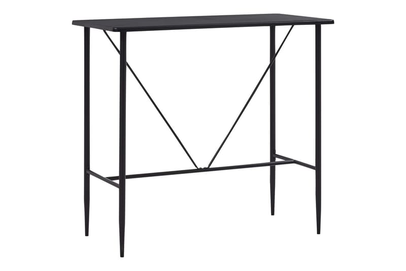 Barbord svart 120x60x110 cm MDF - Svart - Møbler - Bord - Barbord & ståbord
