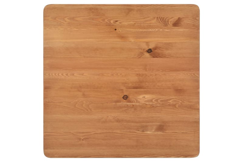 Barbord svart 60x60x108 cm heltre furu stål - Møbler - Bord - Barbord & ståbord