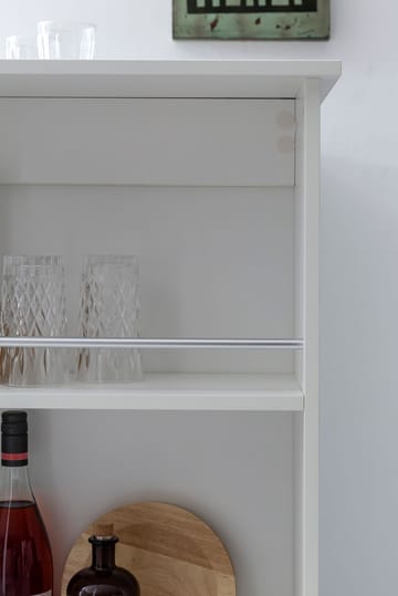 Norova Barbord 120 cm - Hvit og sølvfarget - Møbler - Bord - Barbord & ståbord