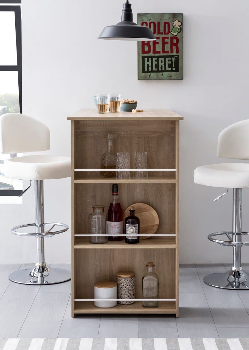 Norova Barbord 120 cm - Sonoma-eik/sølv - Møbler - Bord - Barbord & ståbord