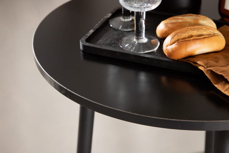 Plaza Barbord 60 cm Rund - Sort - Møbler - Bord - Barbord & ståbord