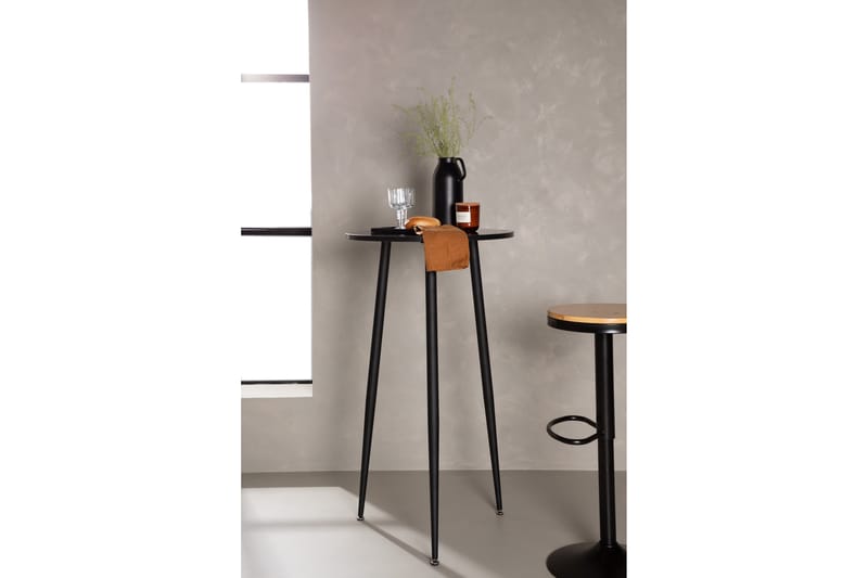 Plaza Barbord 60 cm Rund - Sort - Møbler - Bord - Barbord & ståbord