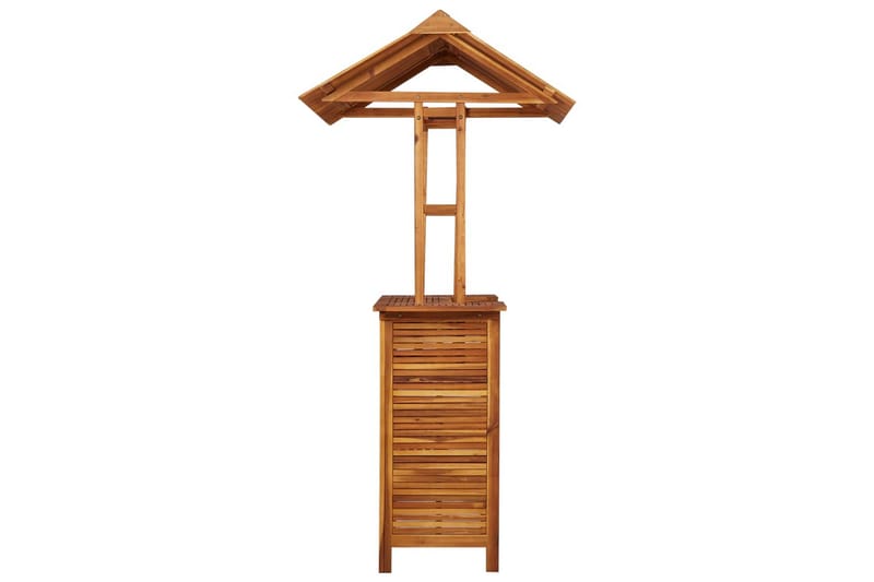 Utendørs barbord med tak 122x106x217 cm heltre akasie - Brun - Møbler - Bord - Barbord & ståbord