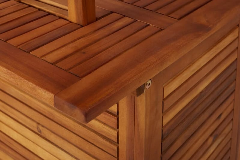 Utendørs barbord med tak 122x106x217 cm heltre akasie - Brun - Møbler - Bord - Barbord & ståbord