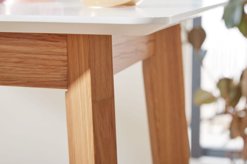 Willowdale Barbord 60 cm - Hvit/Natur - Møbler - Bord - Barbord & ståbord