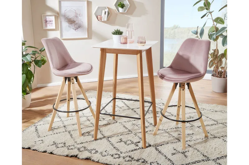 Willowdale Barbord 60 cm - Hvit/Natur - Møbler - Bord - Barbord & ståbord