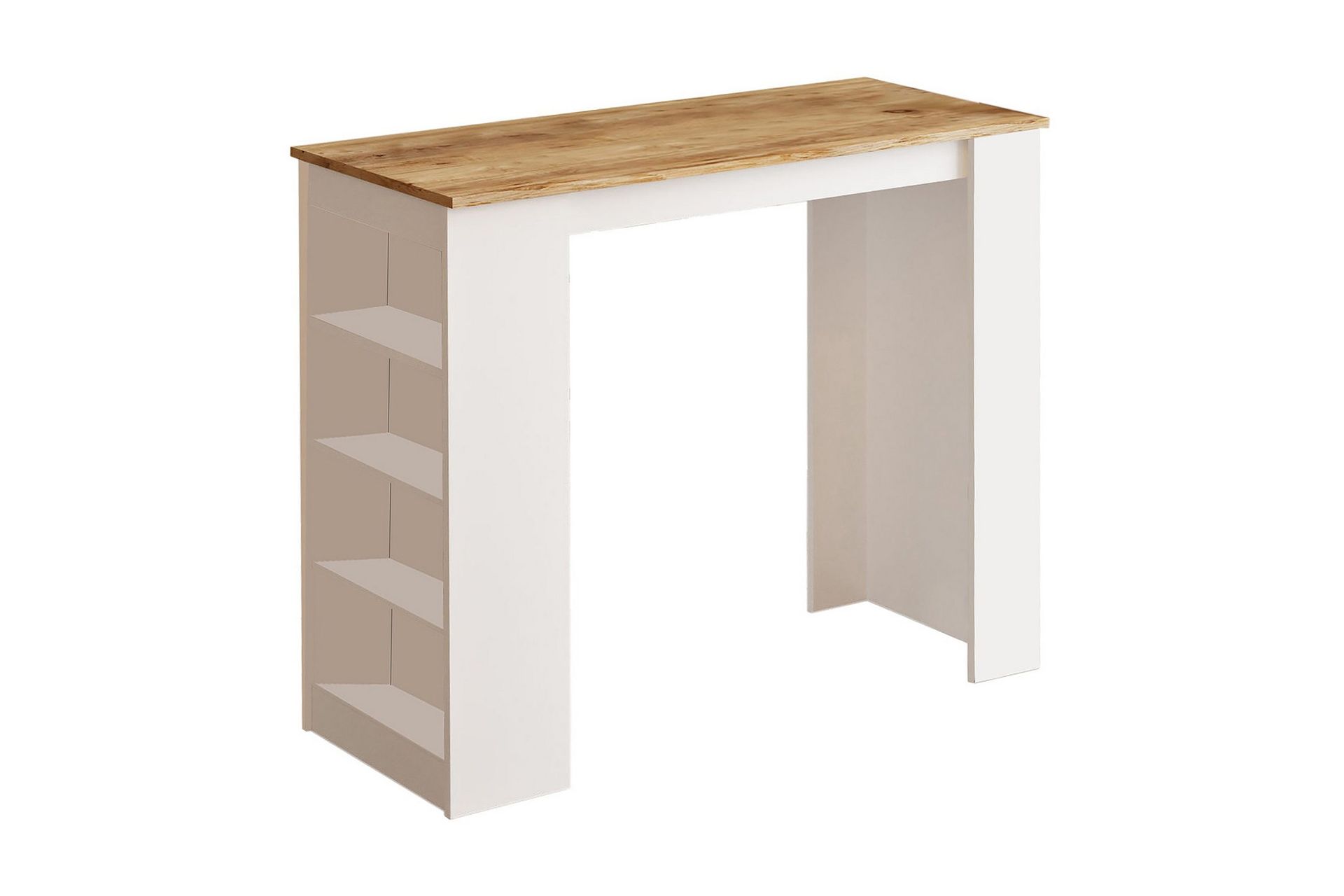 Zambasa Barbord 120 cm - Natur / Hvit