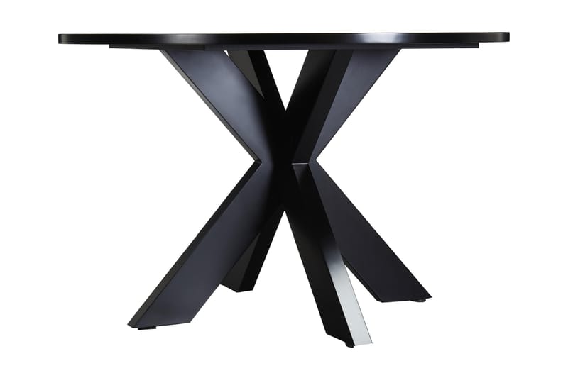 Bayview Spisebord Rundt 120 cm - Svart - Spisebord & kjøkkenbord