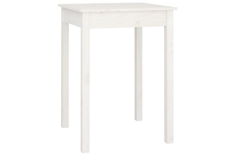 beBasic Sidebord hvit 55x55x75 cm heltre furu - Hvit - Møbler - Bord - Spisebord & kjøkkenbord