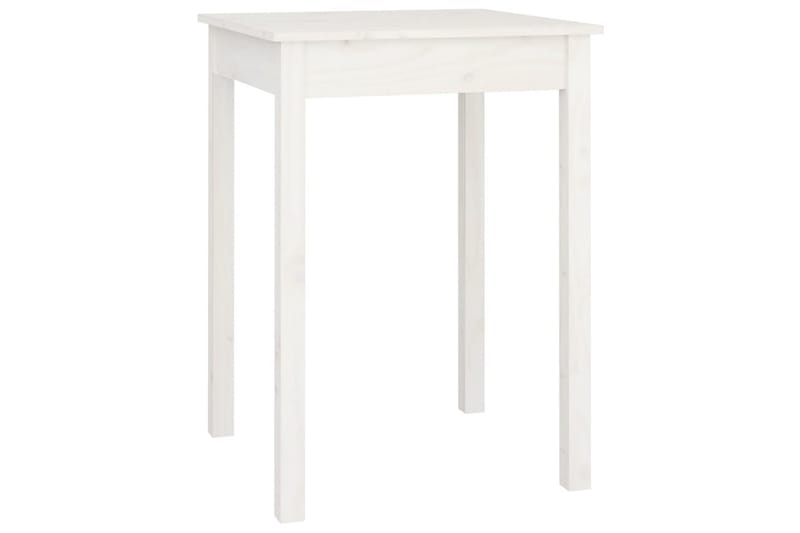 beBasic Sidebord hvit 55x55x75 cm heltre furu - Hvit - Spisebord & kjøkkenbord