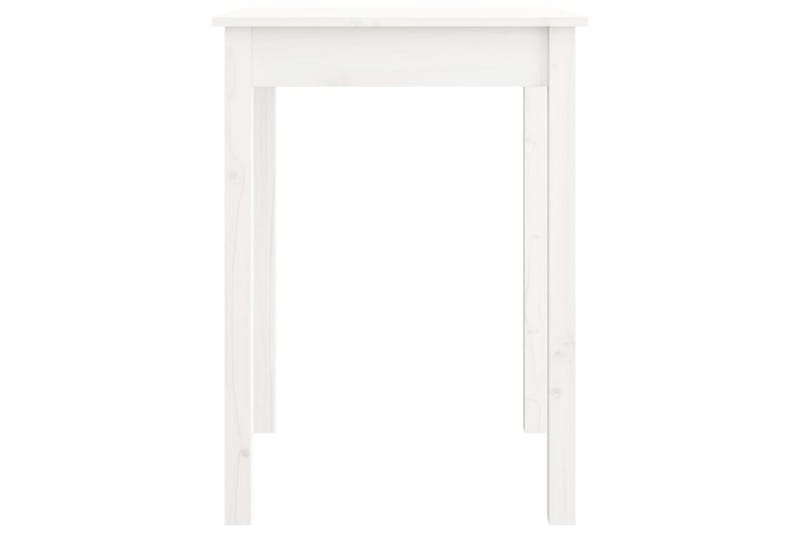 beBasic Sidebord hvit 55x55x75 cm heltre furu - Hvit - Spisebord & kjøkkenbord