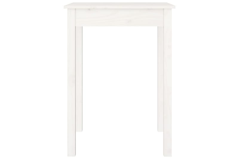 beBasic Sidebord hvit 55x55x75 cm heltre furu - Hvit - Møbler - Bord - Spisebord & kjøkkenbord